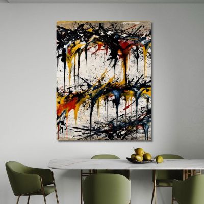 Liquid Expression Style Jackson Pollock ijsp13 canvas print 