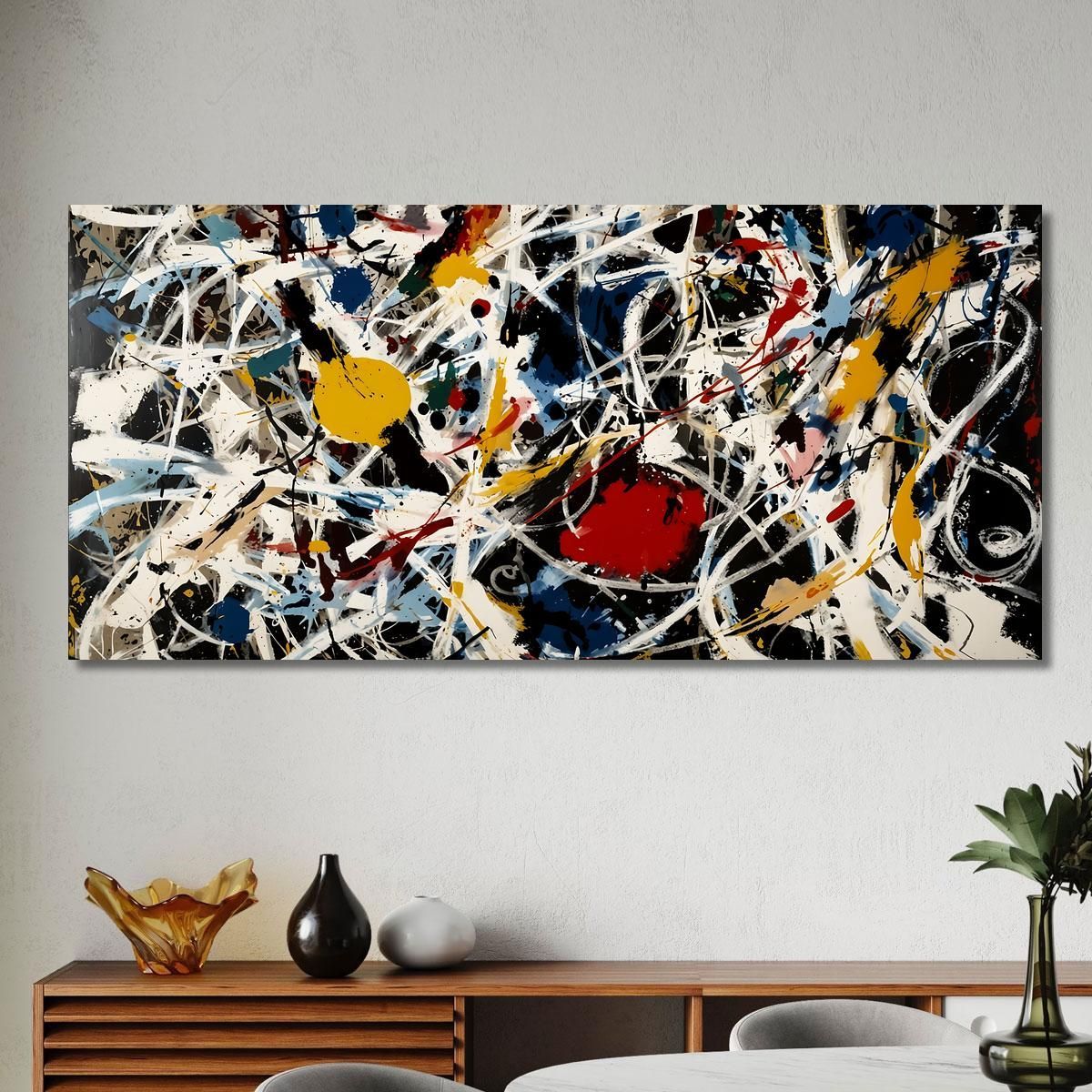 Number 15 Inspired Work Jackson Pollock ijsp16 canvas print 