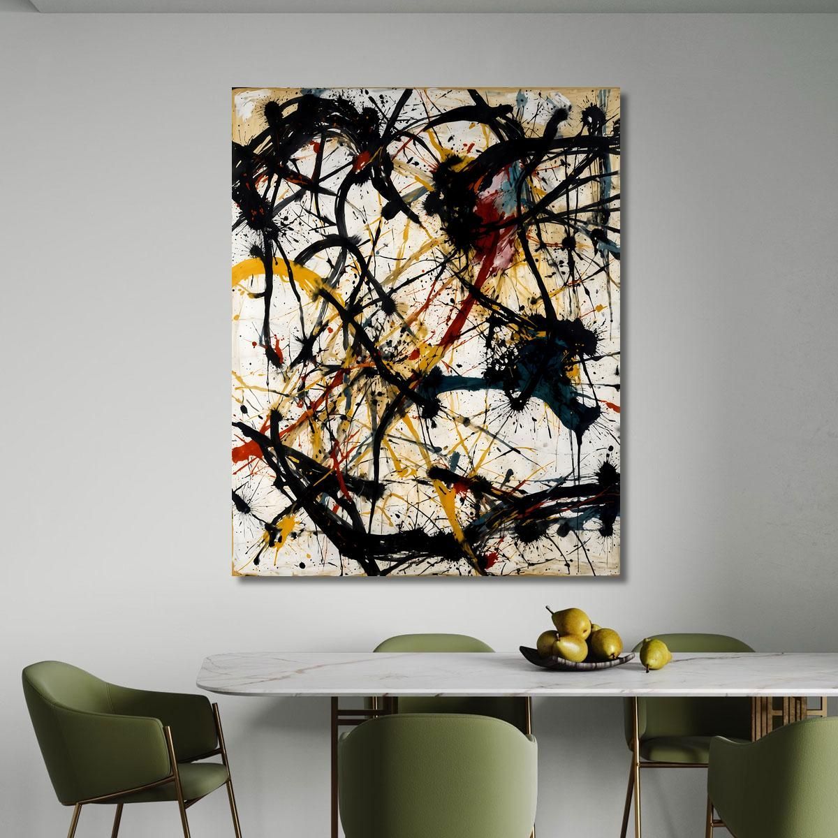 Number 26 Inspired Work 3 Jackson Pollock ijsp18 canvas print 