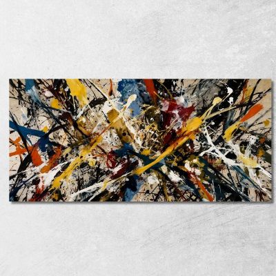 Reinterpretation Of Number 14 Jackson Pollock ijsp24 canvas print 