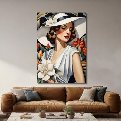 Blooming Muse Style Tamara de Lempicka ilmt1 canvas print 