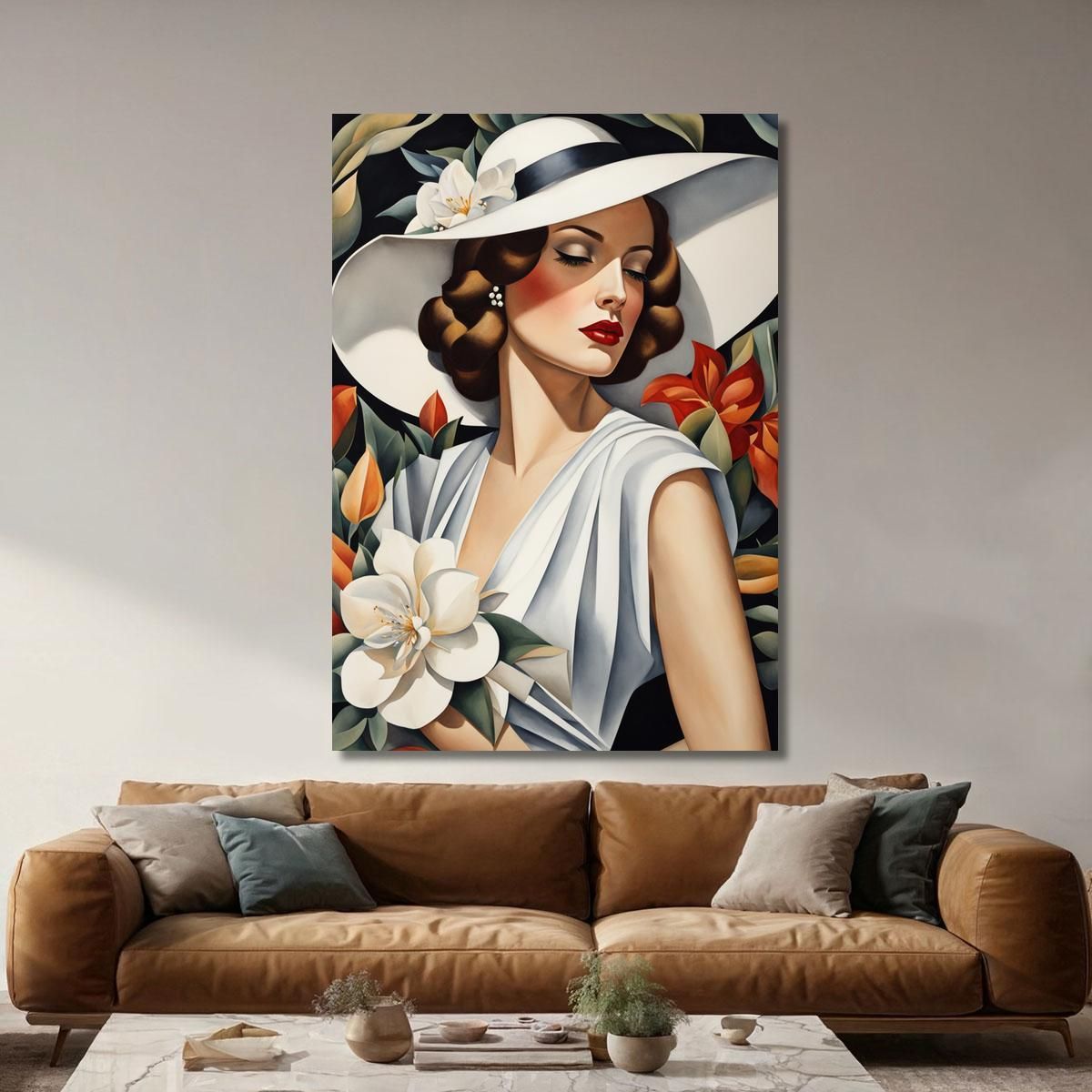 Blooming Muse Style Tamara de Lempicka ilmt1 canvas print 