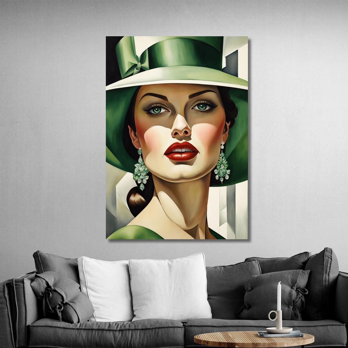 Emerald Gaze Style Tamara de Lempicka ilmt3 canvas print 