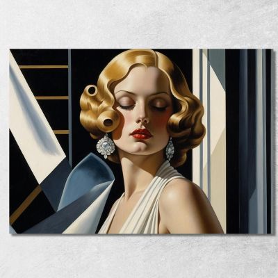Silent Glamour Style Tamara de Lempicka ilmt13 canvas print 