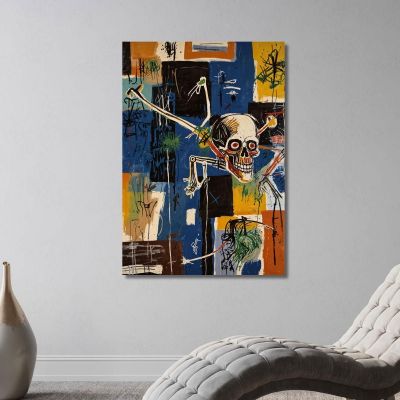 Disjointed Chaos Reinterpretation Jean-Michel Basquiat ibsq8 canvas print 