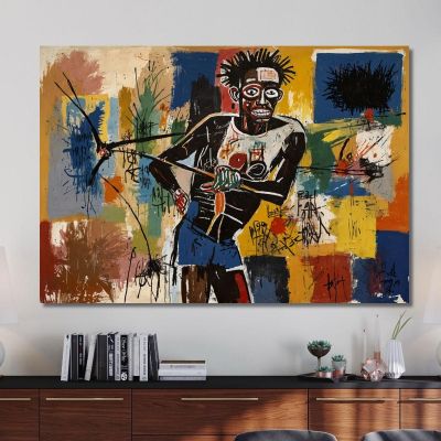 Fisherman Reinterpretation Jean-Michel Basquiat ibsq11 canvas print 
