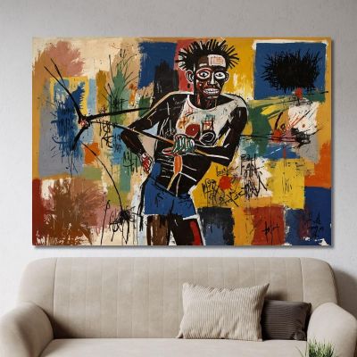 Fisherman Reinterpretation Jean-Michel Basquiat ibsq11 canvas print 
