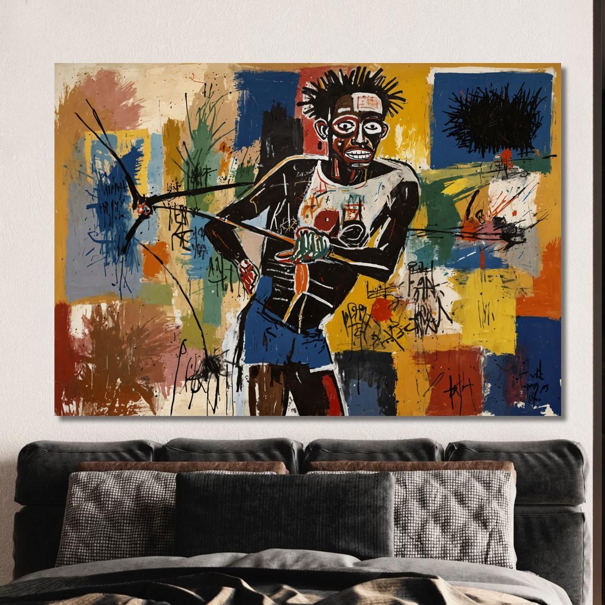 Fisherman Reinterpretation Jean-Michel Basquiat ibsq11 canvas print 