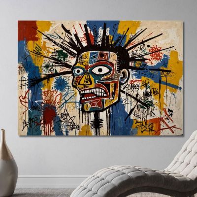 Fractured Identity Style Jean-Michel Basquiat ibsq13 canvas print 