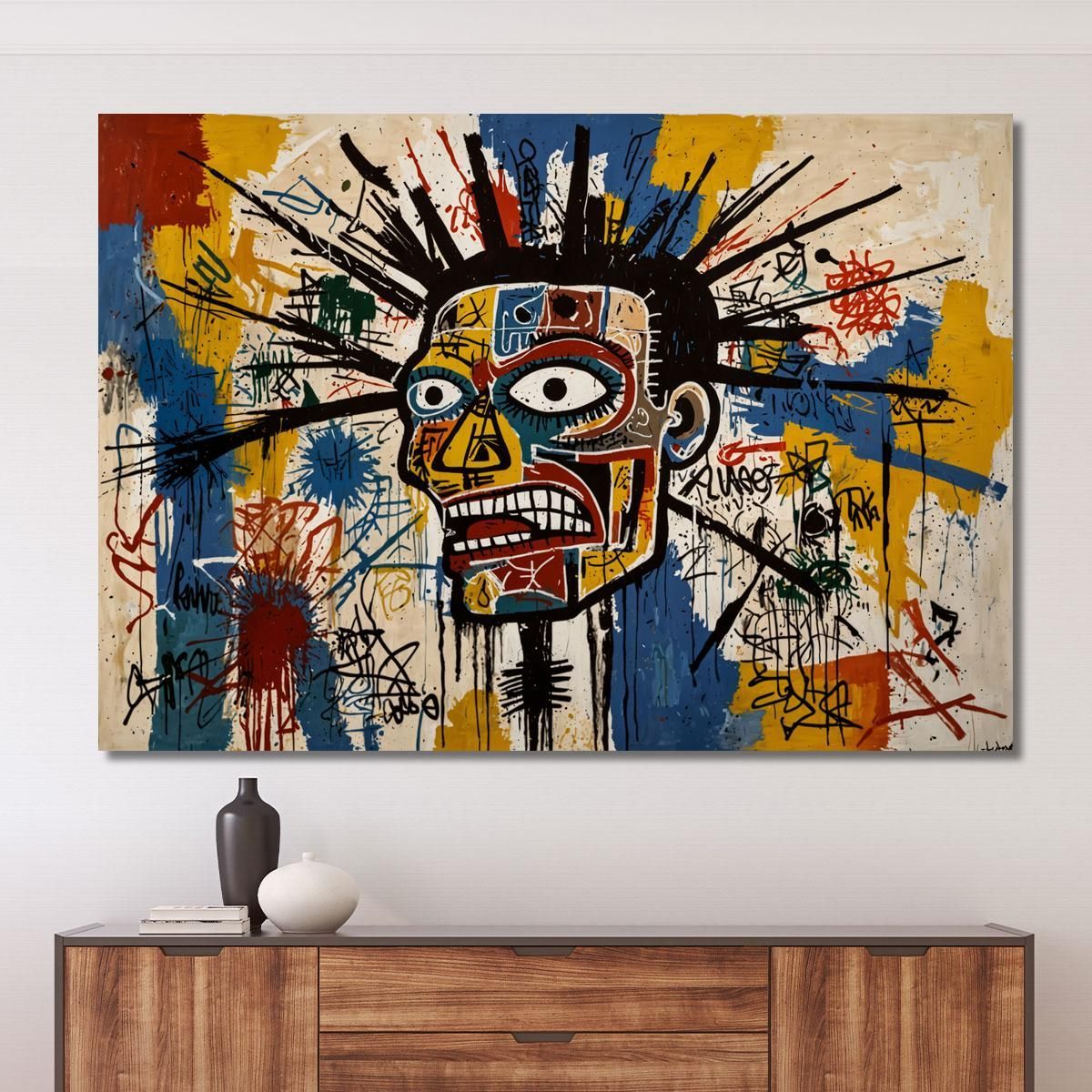 Fractured Identity Style Jean-Michel Basquiat ibsq13 canvas print 