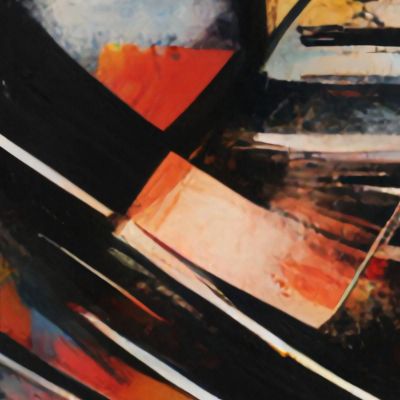 Geometric Flight Inspired By Jean-Michel Basquiat ibsq15 canvas print