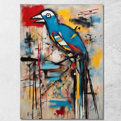 The Bird Of Chaos Style Jean-Michel Basquiat ibsq25 canvas print 