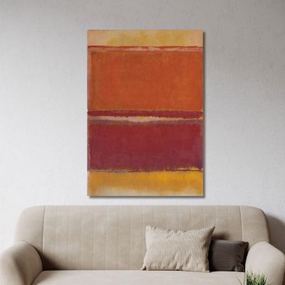 Burnt Sienna Golden Glow Style Mark Rothko irhk4 canvas print 