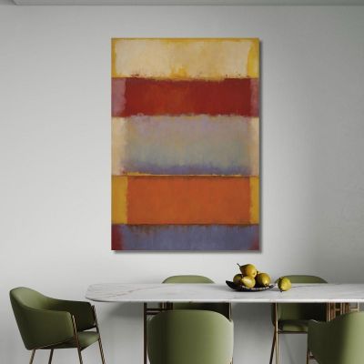 Gold And Scarlet Over Soft Violet Inspired By Mark Rothko irhk9 canvas print 