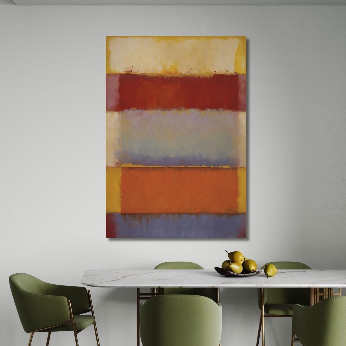 Gold And Scarlet Over Soft Violet Inspired By Mark Rothko irhk9 canvas print 