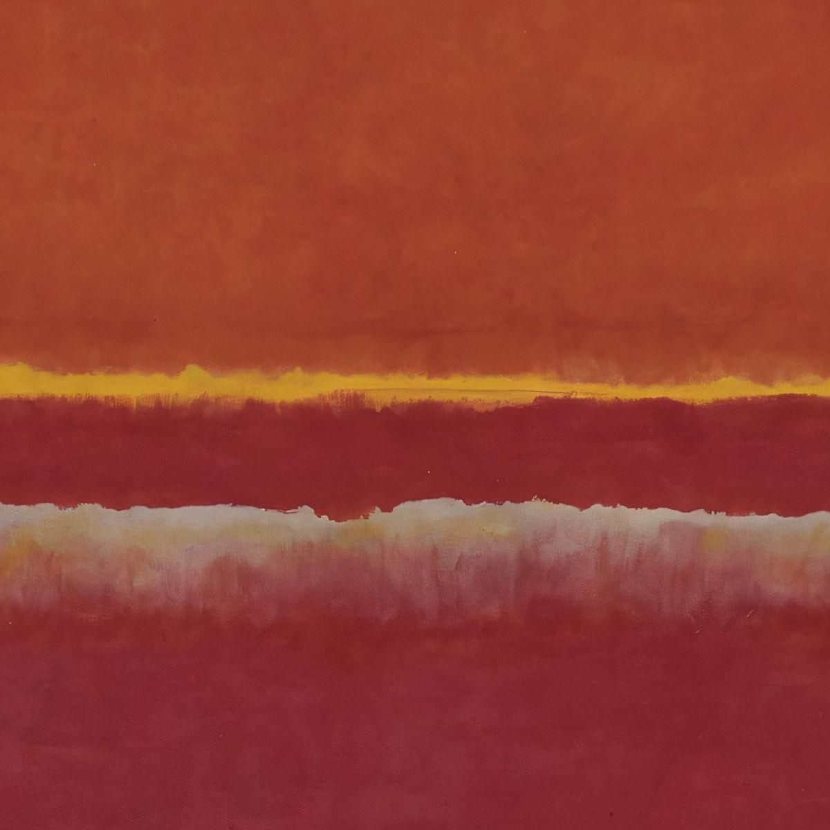 Red Burgundy And Yellow Inspired By Mark Rothko irhk15 canvas print