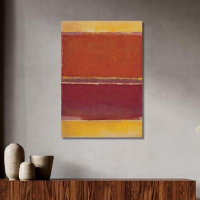 Saffron Rust And Red Reinterpretation Mark Rothko irhk17 canvas print 