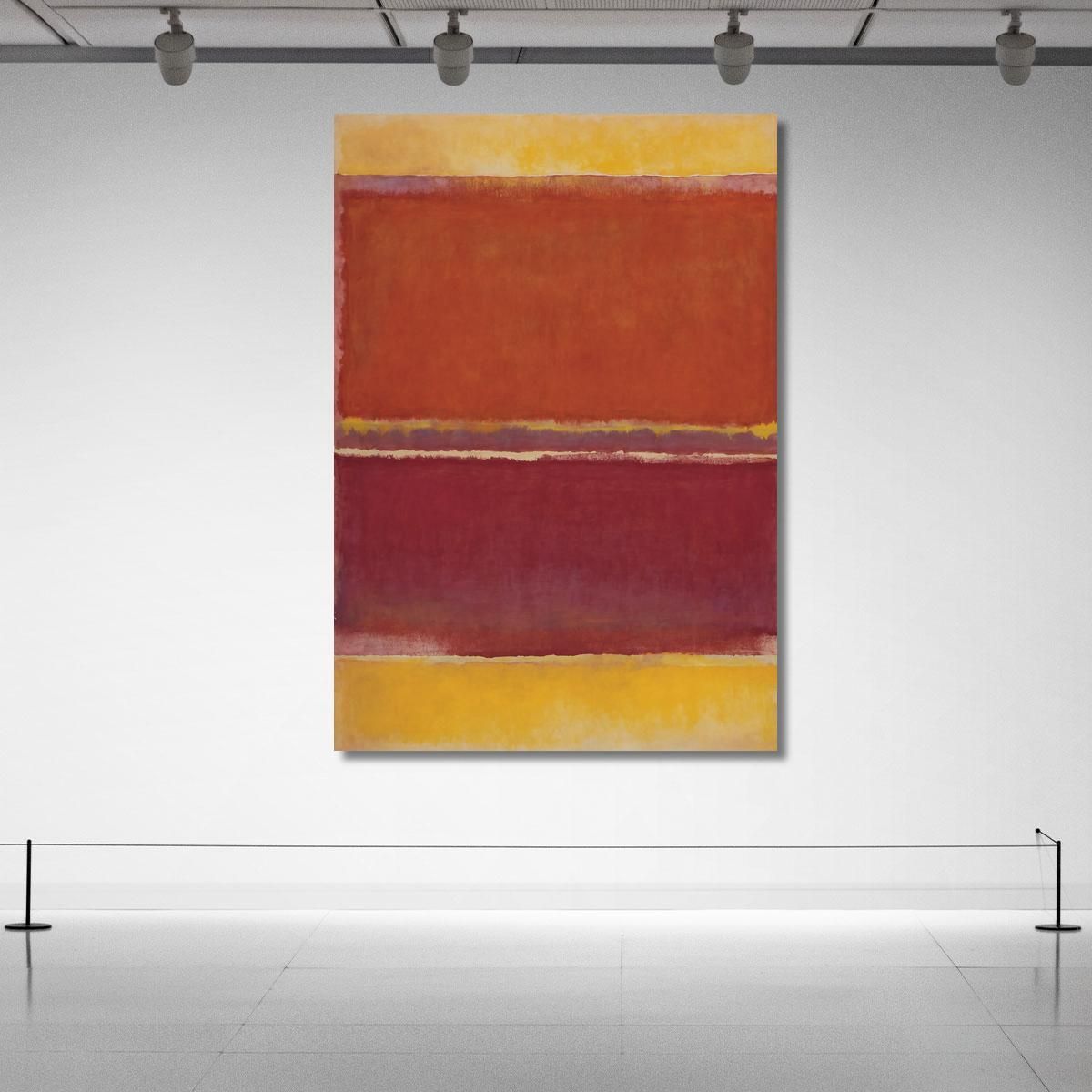 Saffron Rust And Red Reinterpretation Mark Rothko irhk17 canvas print 