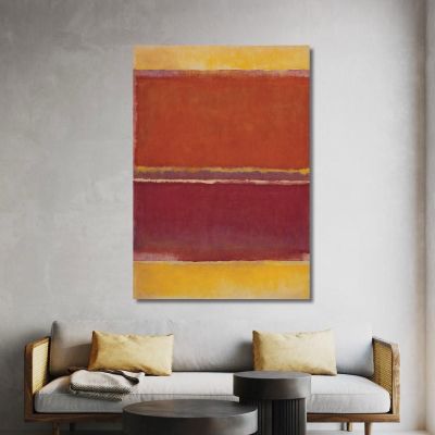 Saffron Rust And Red Reinterpretation Mark Rothko irhk17 canvas print 