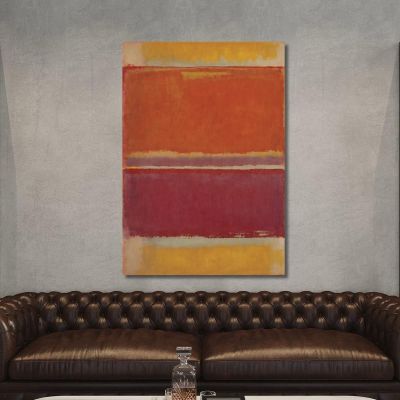 Sunset Over Ochre Style Mark Rothko irhk19 canvas print 