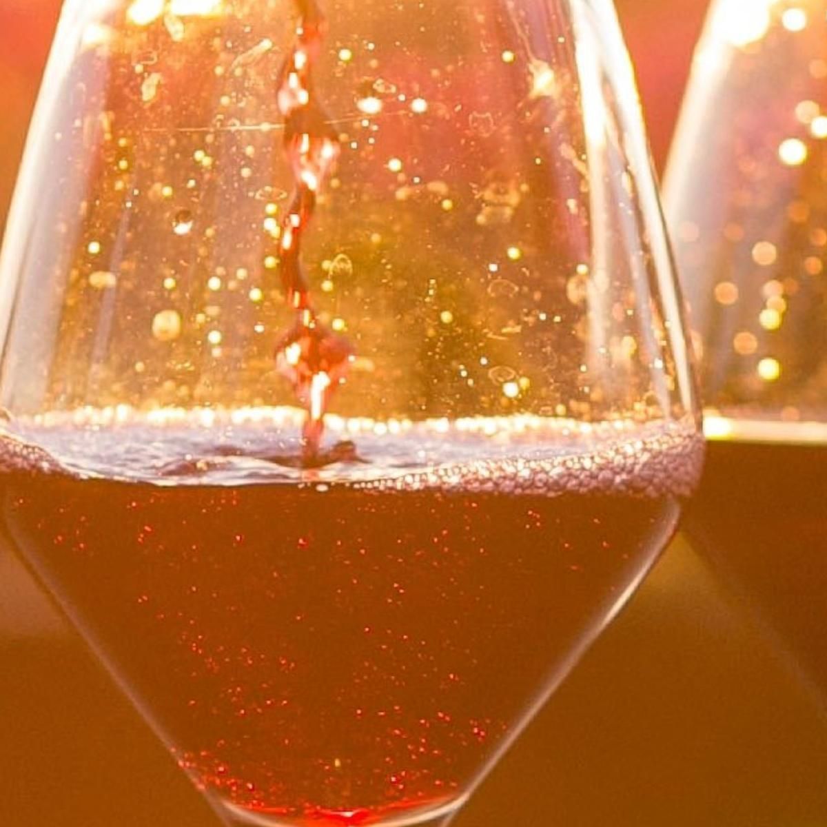 Modern Painting Glasses With Red Wine At Sunset foo17 canvas print