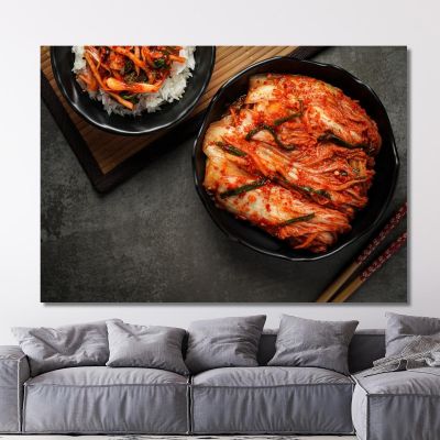Modern Painting Spicy Korean Kimchi foo74 canvas print 