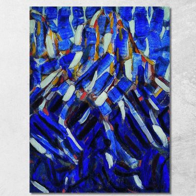 Abstraction The Blue Mountain Christian Rohlfs cro1 canvas print 