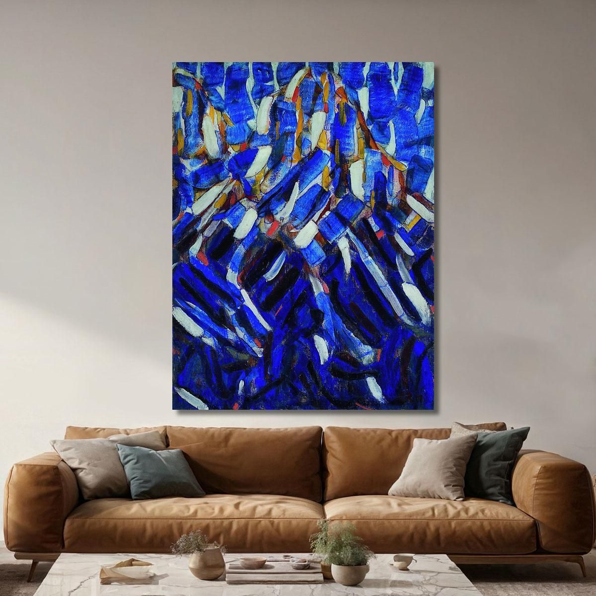 Abstraction The Blue Mountain Christian Rohlfs cro1 canvas print 