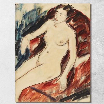 Nude Christian Rohlfs cro2 canvas print 
