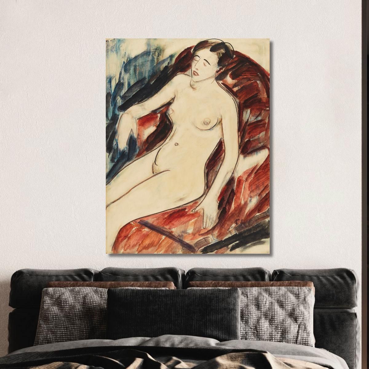 Nude Christian Rohlfs cro2 canvas print 