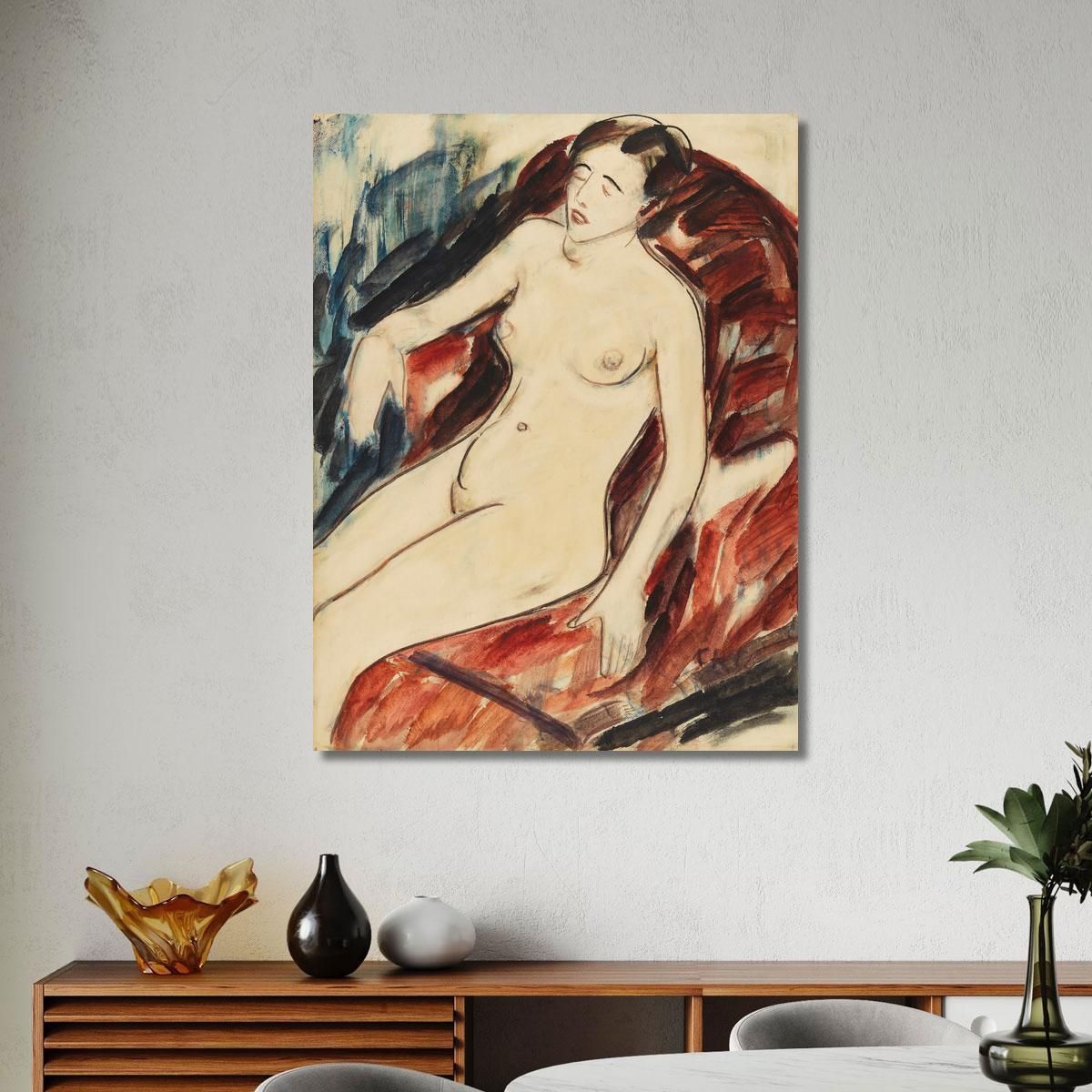 Nude Christian Rohlfs cro2 canvas print 