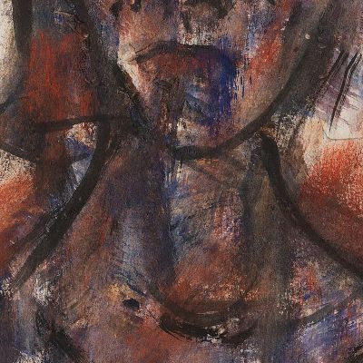 Nude Study Christian Rohlfs cro3 canvas print