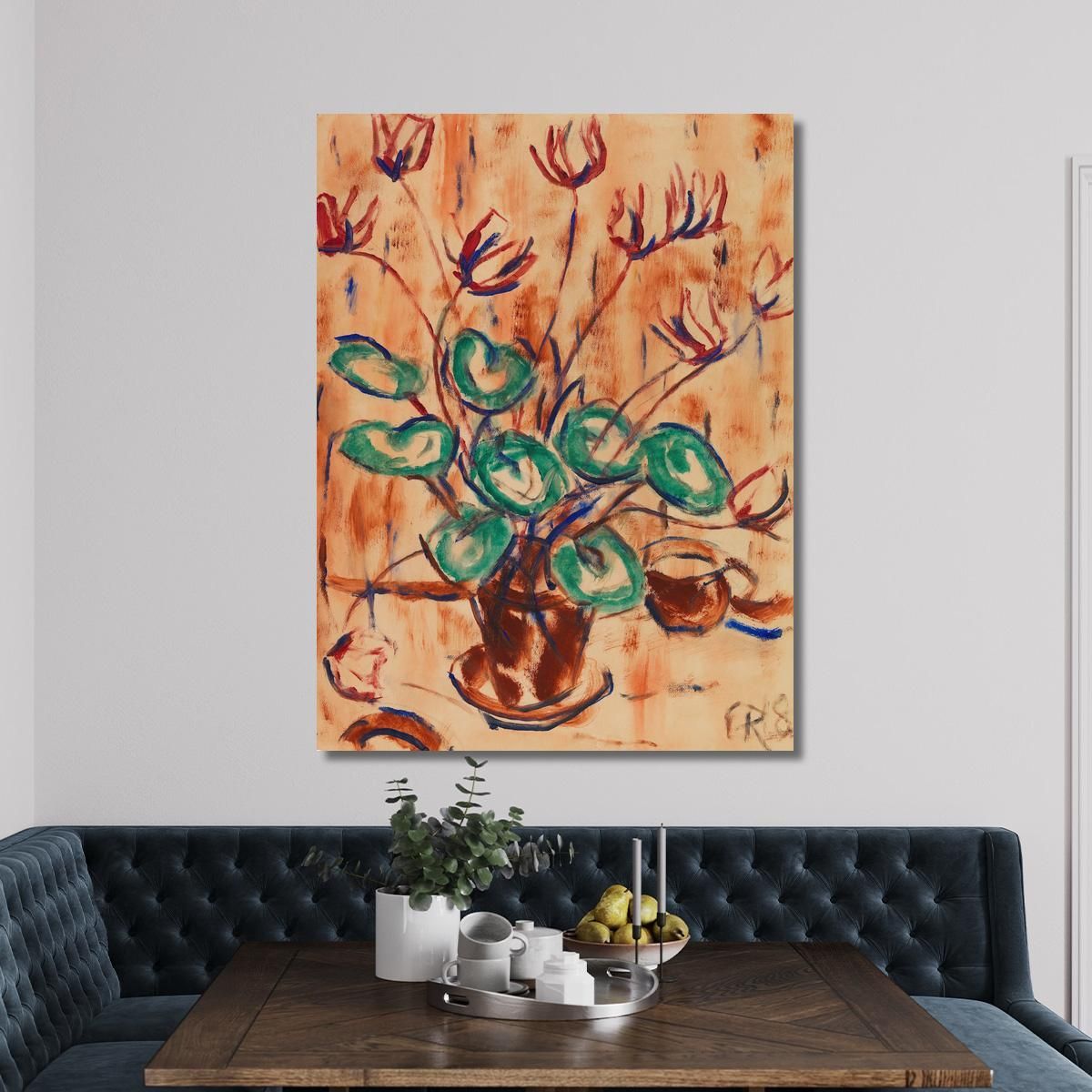 Cyclamen Christian Rohlfs cro4 canvas print 