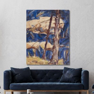 Bare Conifers Christian Rohlfs cro7 canvas print 