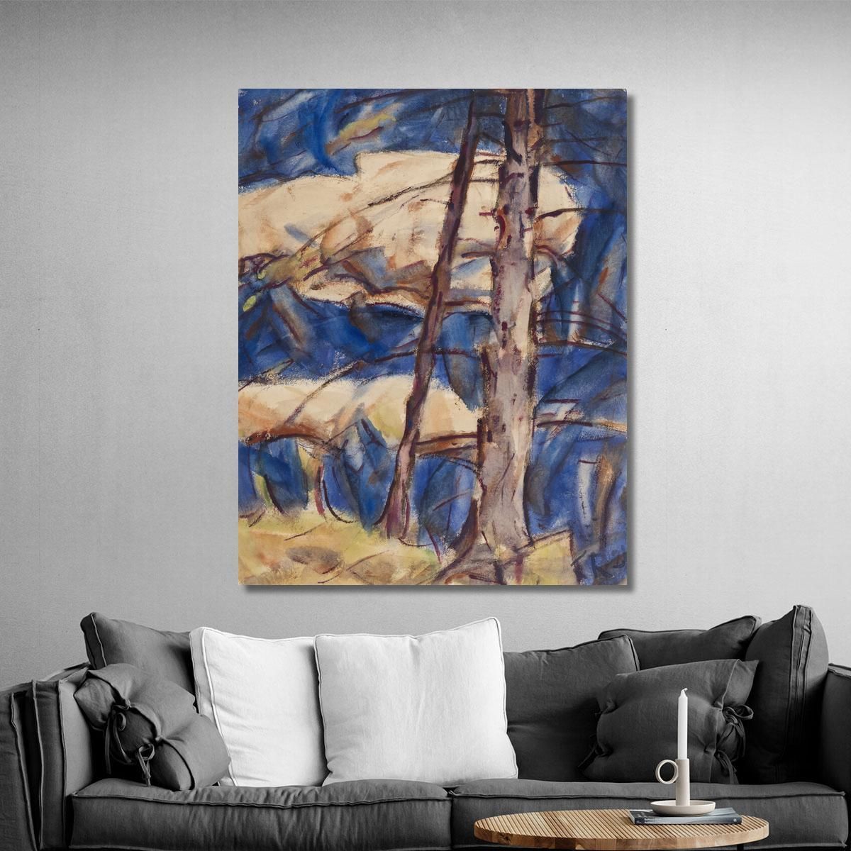 Bare Conifers Christian Rohlfs cro7 canvas print 