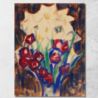 Flower Still Life 2 Christian Rohlfs cro11 canvas print 
