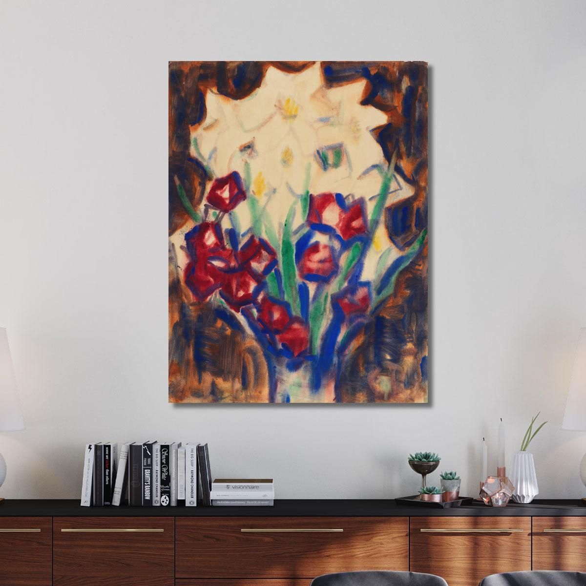Flower Still Life 2 Christian Rohlfs cro11 canvas print 