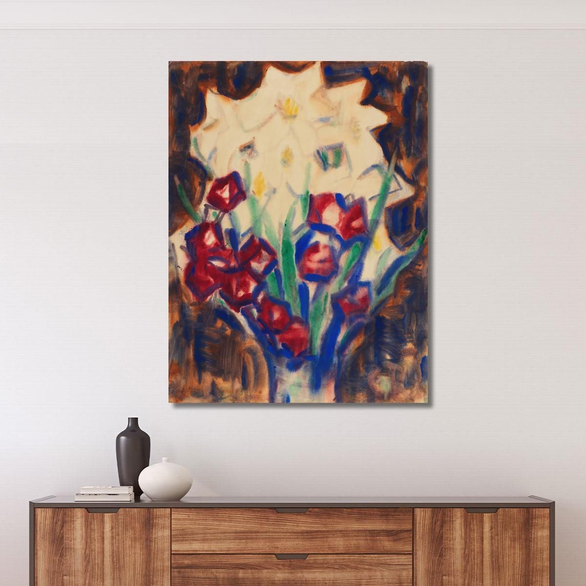 Flower Still Life 2 Christian Rohlfs cro11 canvas print 