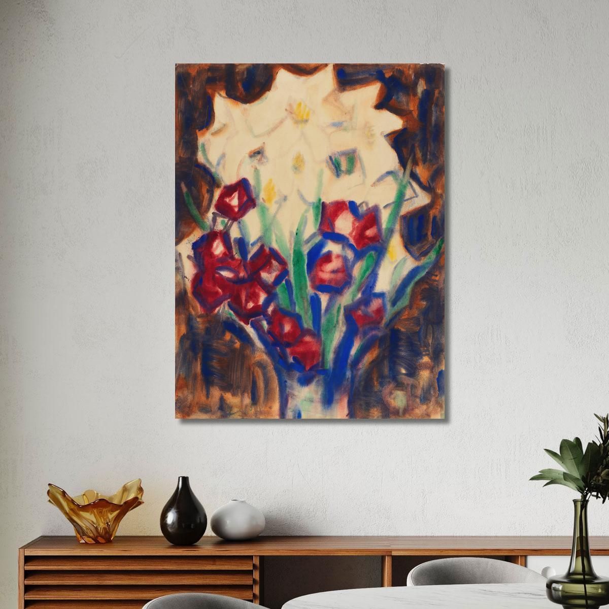 Flower Still Life 2 Christian Rohlfs cro11 canvas print 