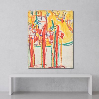 Trees Christian Rohlfs cro16 canvas print 