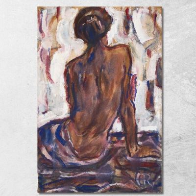 Female Nude Seen From Behind Christian Rohlfs cro27 canvas print 