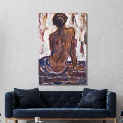 Female Nude Seen From Behind Christian Rohlfs cro27 canvas print 