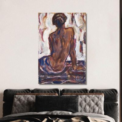 Female Nude Seen From Behind Christian Rohlfs cro27 canvas print 