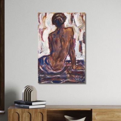 Female Nude Seen From Behind Christian Rohlfs cro27 canvas print 