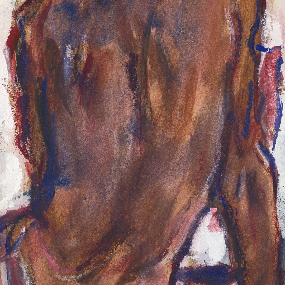 Female Nude Seen From Behind Christian Rohlfs cro27 canvas print