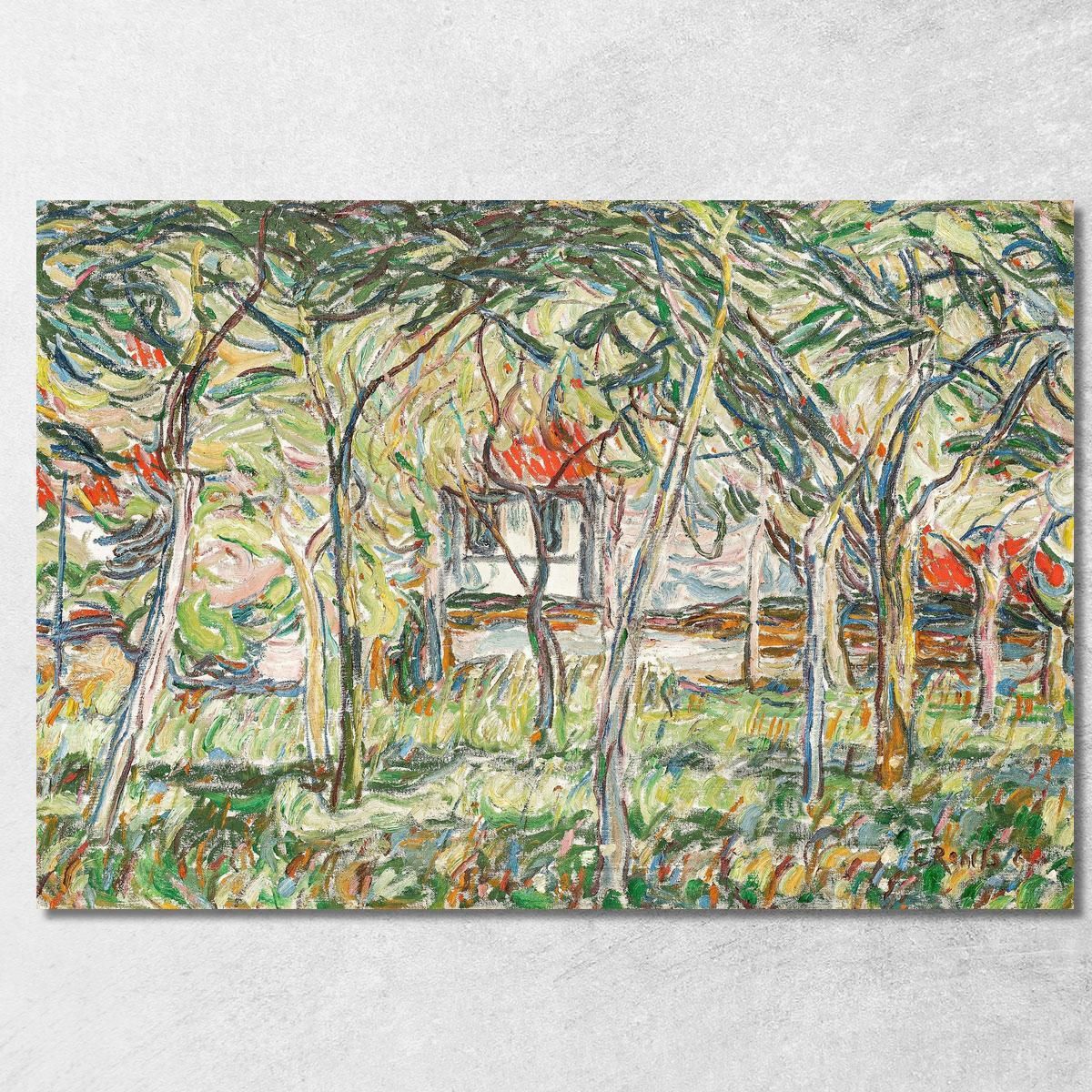 Garden In Soest Christian Rohlfs cro30 canvas print Garden In Soest Christian Rohlfs cro30 canvas print