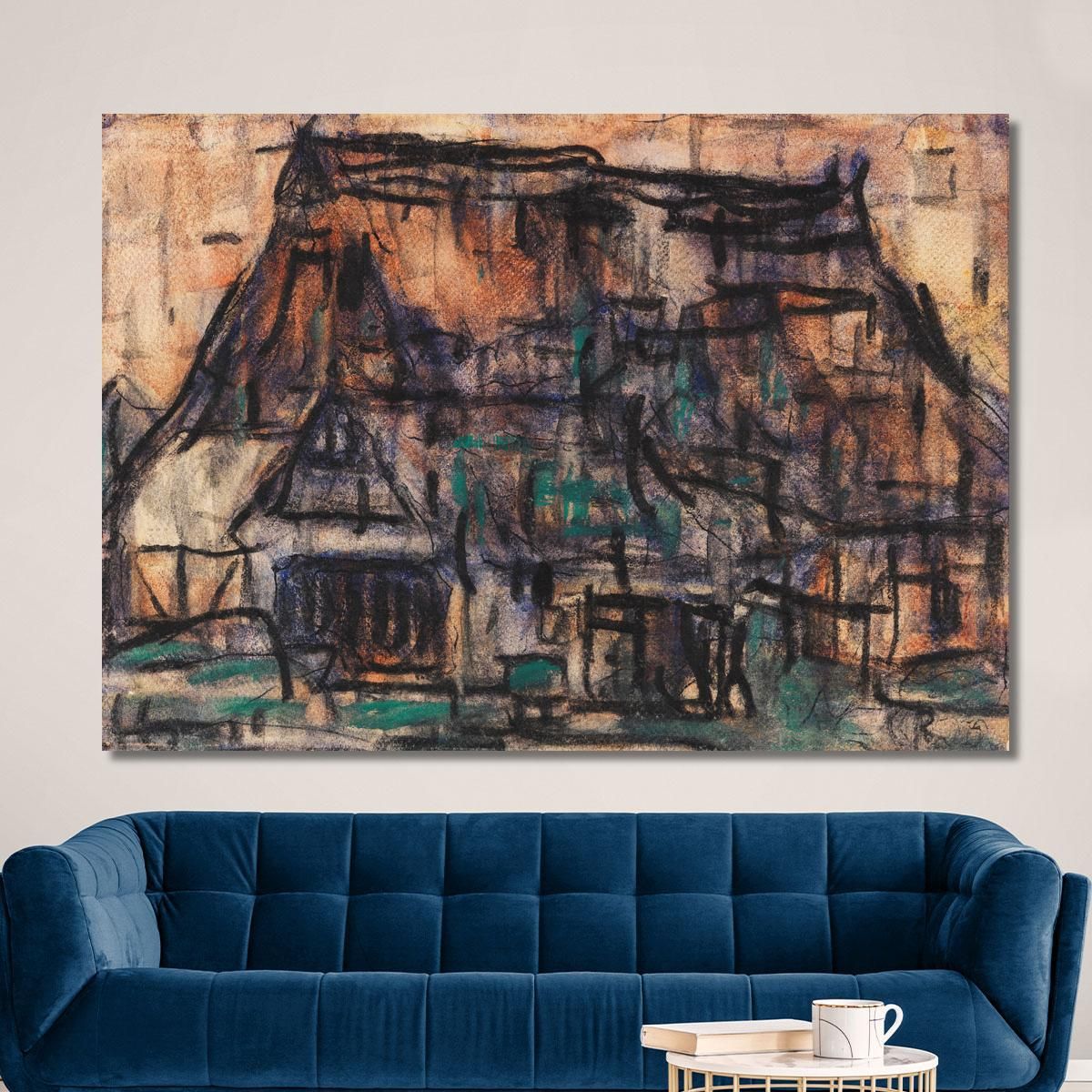 House In Soest Christian Rohlfs cro38 canvas print 