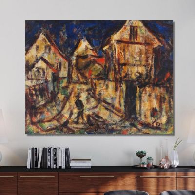 Houses In Soest Christian Rohlfs cro44 canvas print 