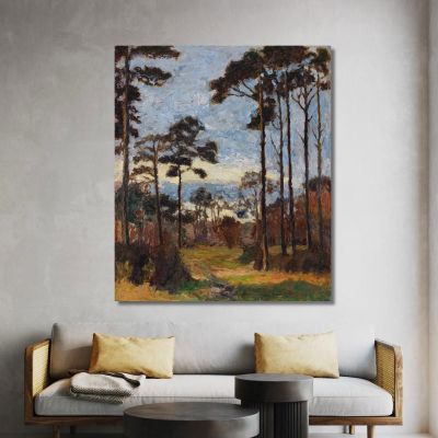 Pine Trees On Ettersberg Christian Rohlfs cro45 canvas print 