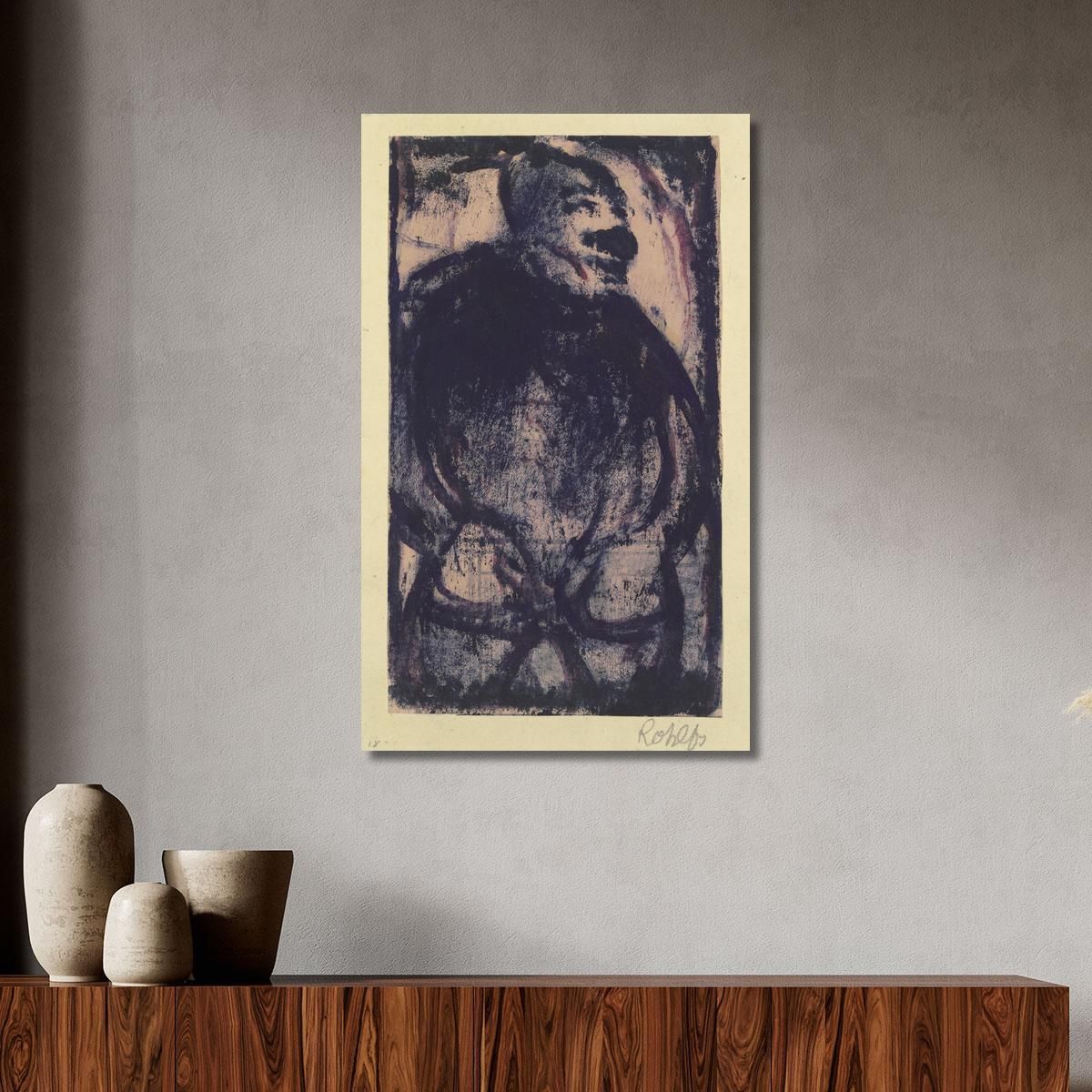 Standing Man Christian Rohlfs cro73 canvas print 